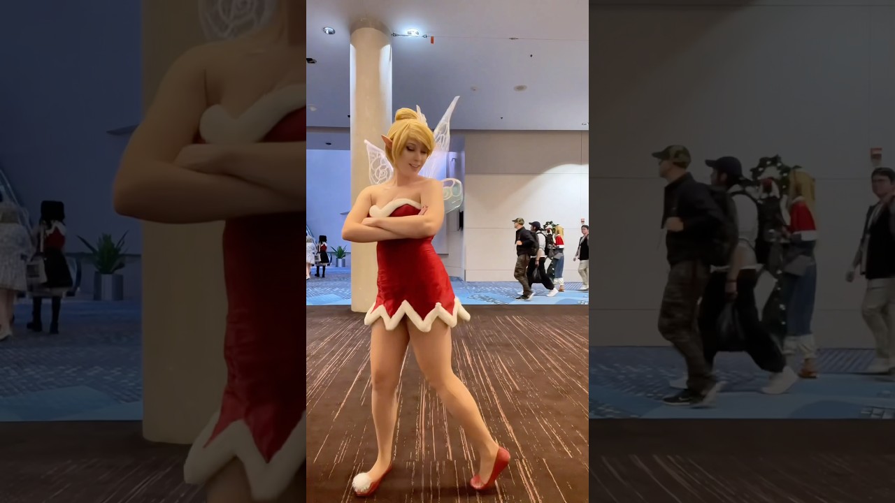 Not my best, but I was rushing to get into my next cosplay 😅 #tinkerbell #disney #fairy  #cosplay