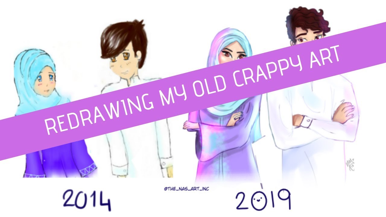 REDRAWING MY OLD ART|| MY FIRST DIGITAL DRAWING - YouTube