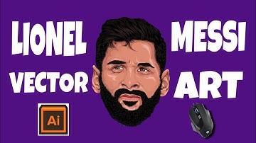 LIONEL MESSI Vector Art | Vector Portrait| | ADOBE ILLUSTRATOR CC