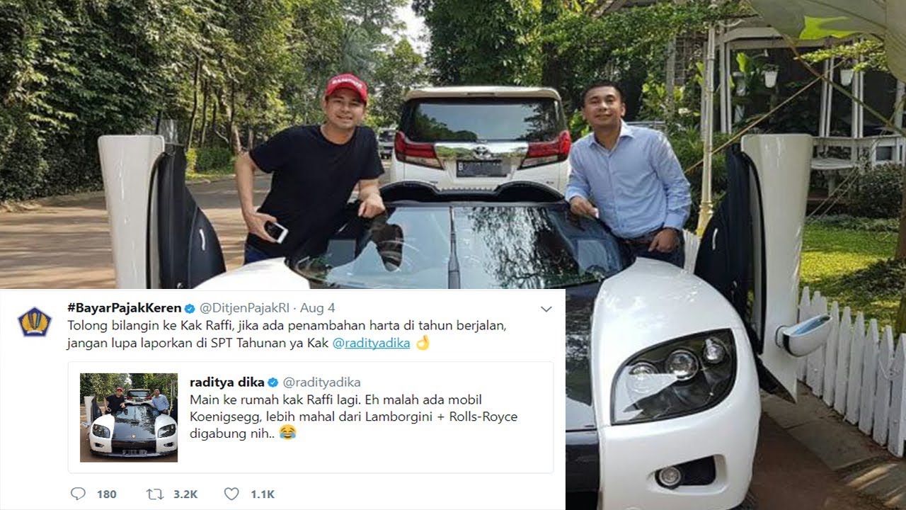 Wow Bikin Melongo Segini Pajak Yang Dibayar Raffi Ahmad Untuk Mobil