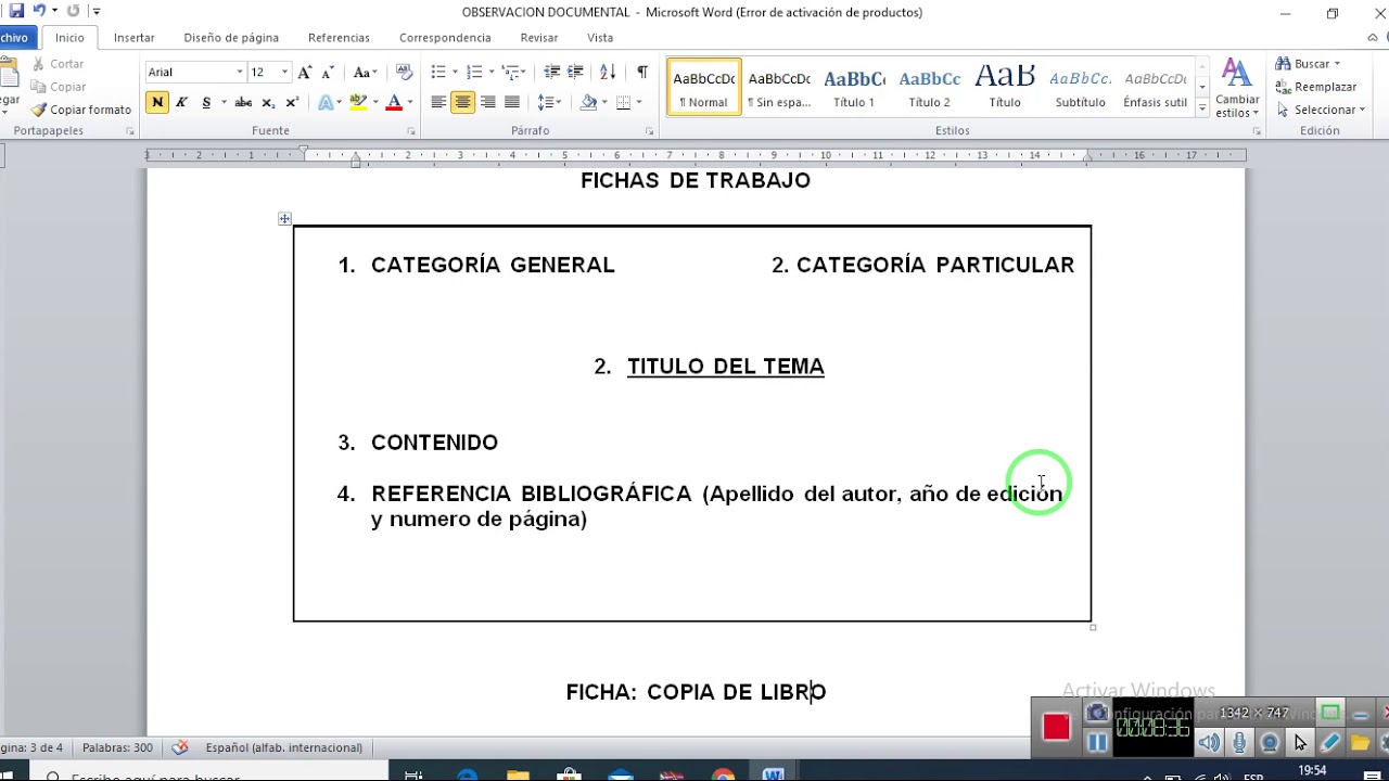 VÍDEO EXPLICATIVO FICHA DOCUMENTAL Y FICHA DE TRABAJO YouTube