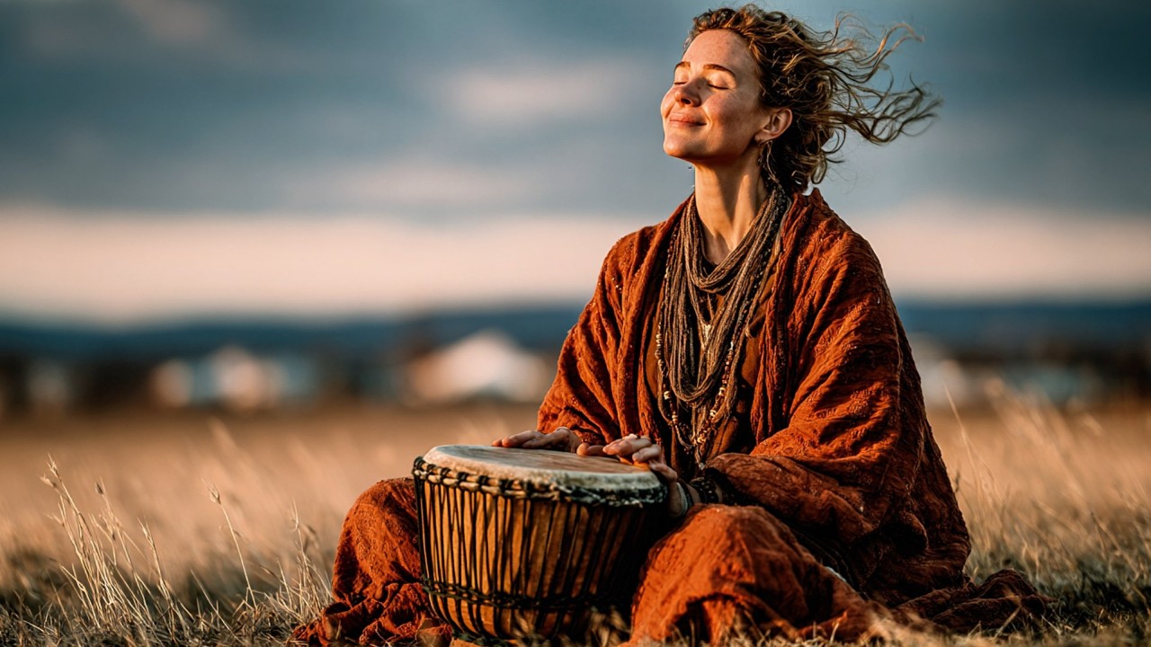 🌞 Теплая земля поднимается · Непрерывный ритм джембе для обновления 🥁