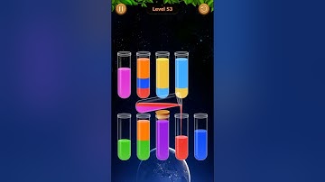 Water Sort Game Level - 53 Without Boosters | Puzzle Games #entertainment #puzzle #games