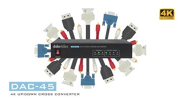 【Official】5 Reasons Why You Need a DAC-45 4K Up/ Down/ Cross Converter｜Datavideo