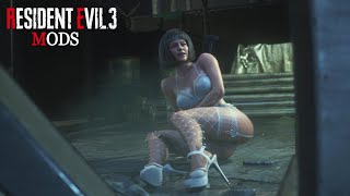 Resident Evil 3 Remake: Jill Valentine in Hot White Lingerie Outfit. PC Mod