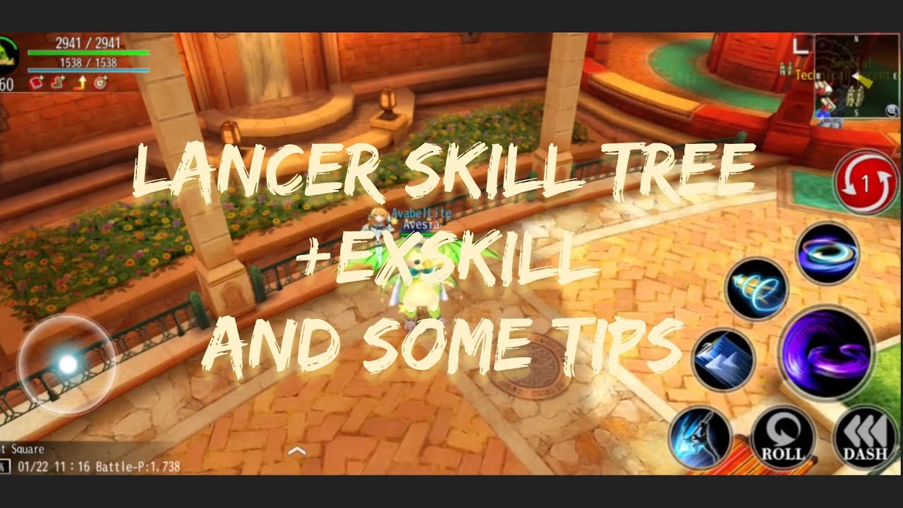 Avabel Lite : Lancer skill tree + exskill