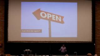 Stefan Wallentowitz presenting the Ideas behind the FOSSi Foundation