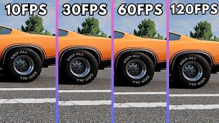 FPS Comparison in Gaming / 10 FPS VS 30 FPS VS 60 FPS VS 120 FPS