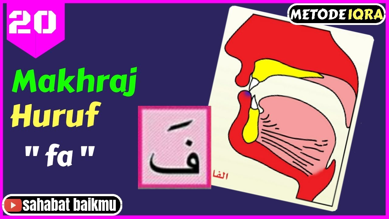 Makhraj Huruf Hijaiyah Fa 20 ف Youtube Makhraj Huruf Hijaiyah Fa 20 ف Youtube