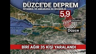 Son Dakika Düzcede 5,9 Şiddetinde Deprem Biri Ağır 35 Yaralı