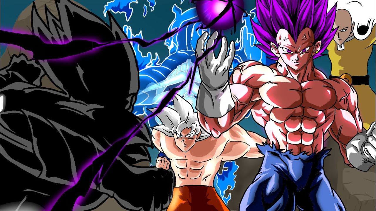 Vegeta vs Cosmic Garou vs Dark Saitama + Goku And Vegeta vs Everybody Fan Animation