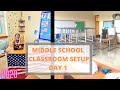 DAY 1: Middle School Classroom Set Up 2020 (Social Studies Classroom)