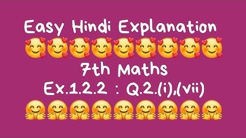 Q.2.(i), (vii),Ex. 12.2,Chapter 12,Class 7th Maths.     (explained by Beena Sharma)