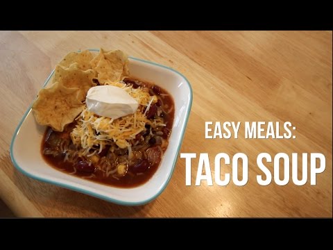 EASY CROCKPOT TACO SOUP | ITSJUSTKELLI