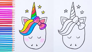 How to draw a Unicorn Easy drawings