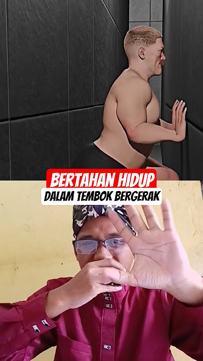 A father is trapped and survives in a moving wall #funny #trending #shorts