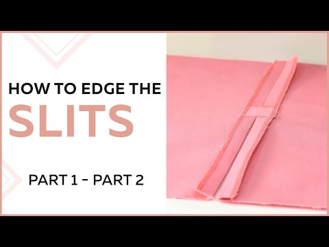 How to edge the slits in skirts and dresses. How to sew skirts and dresses. Part 1 - part 2