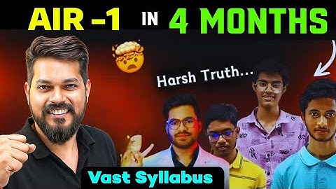 Vast NEET Syllabus in 4 Months 🚨 AIR 1 STRATEGY ⚠️ NEET 2026 #neet2026 #neet 