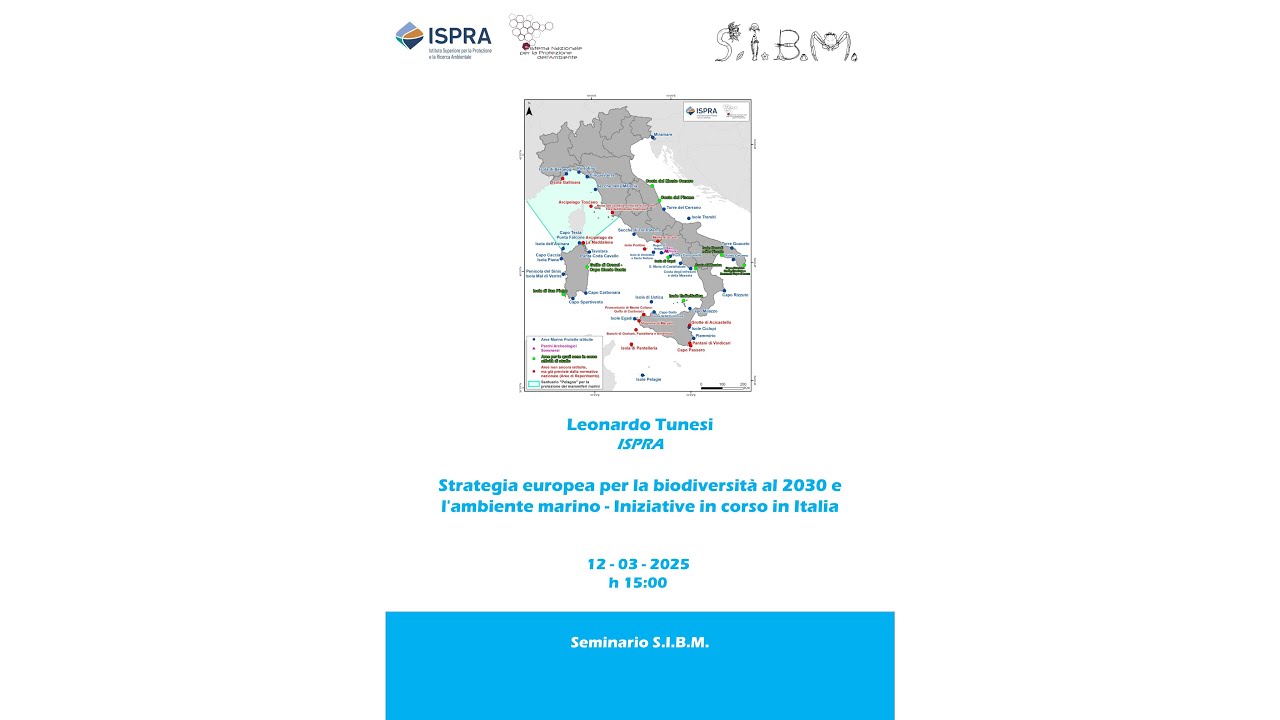 Strategia europea per la biodiversità al 2030 e l'ambiente marino - Iniziative in corso in Italia