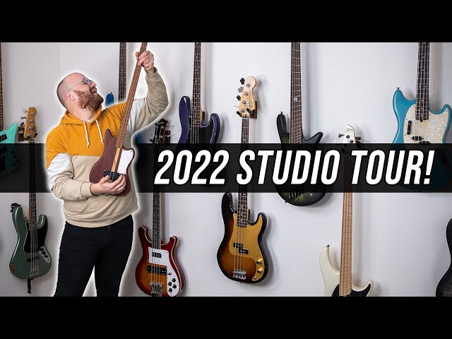 Exploring ALL Of My Gear - Home Studio Tour u0026 Bass Collection Tour! class=