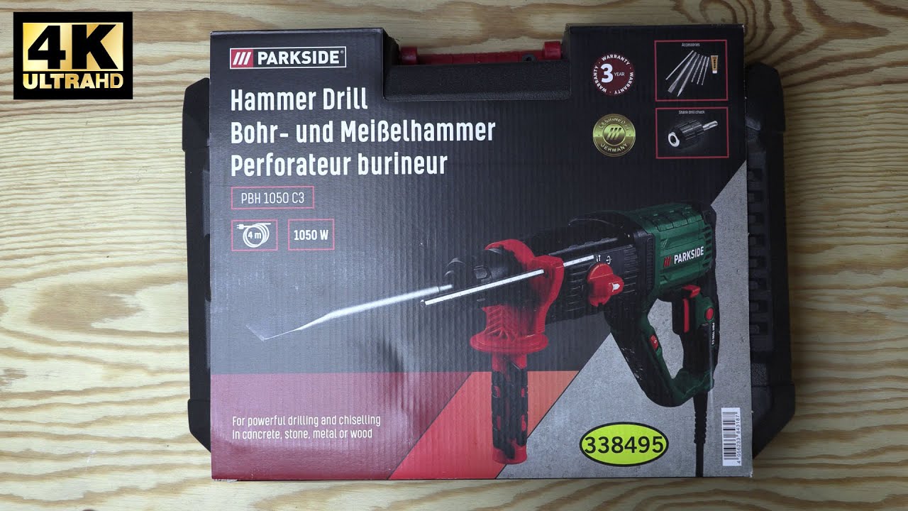 1von2 Lidl Parkside Bohr und Meißelhammer PBH 1050 C3 - YouTube