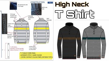 Basic High Neck Beginner T Shirt Design Bangla | Optitex Software | CAD Pattern Bangla | 2020