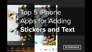 Top 5 iPhone Apps for Adding Stickers and Text to Photos screenshot 1