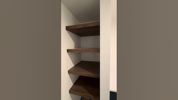 Floating shelf details! #diy #carpentry #woodworking