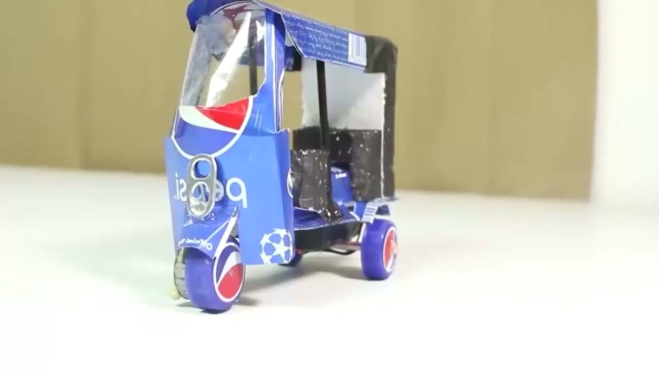 How to make Auto Rickshaw At Home 2017 || Electric Battery Auto ...