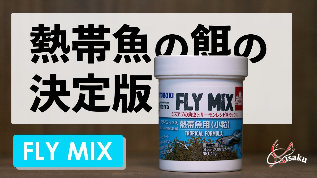 Flymix 熱帯魚の餌に迷ったらコレがおすすめ 初心者必見 虫を使った最強フード アクアリウム 餌 Youtube
