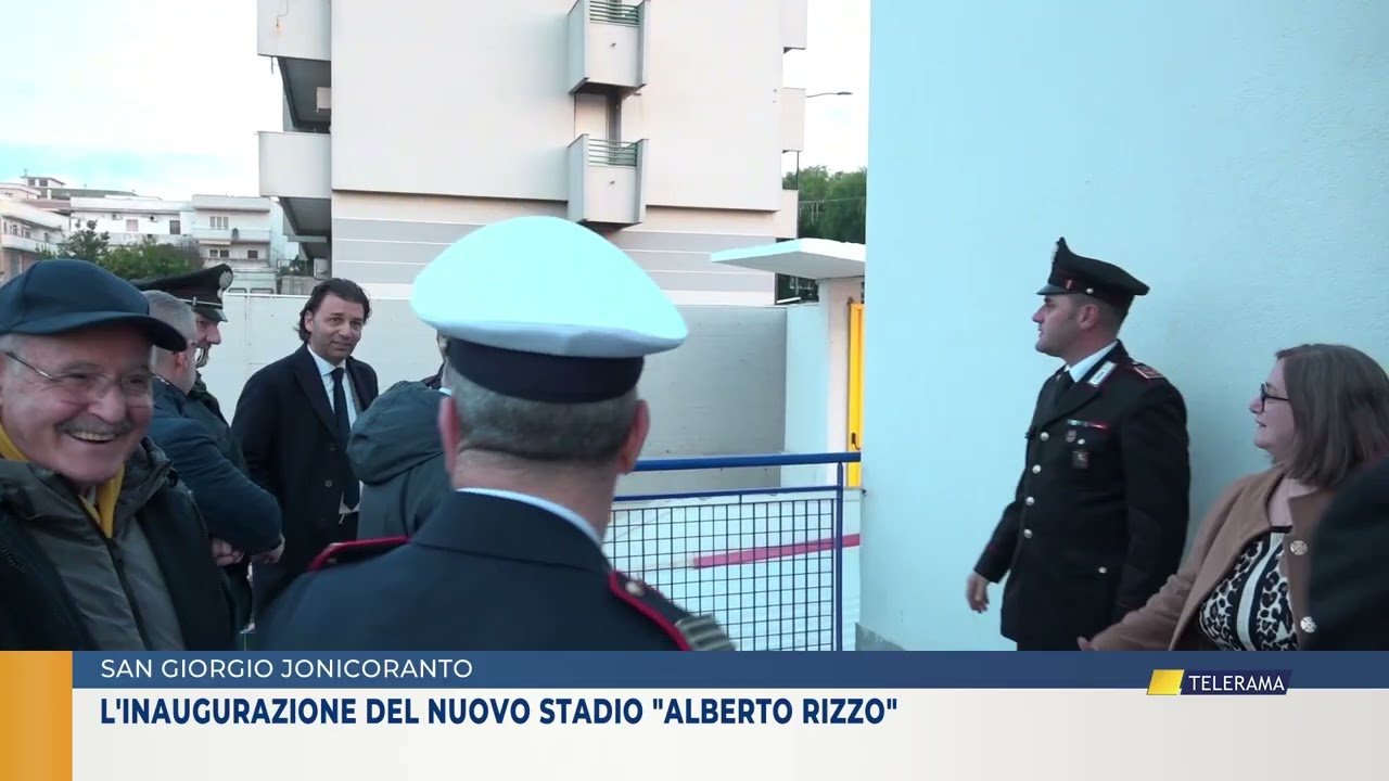 SAN GIORGIO JONICO   L'INAUGURAZIONE DEL NUOVO STADIO 