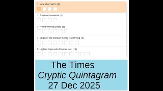 The Times Cryptic Quintagram 2449
