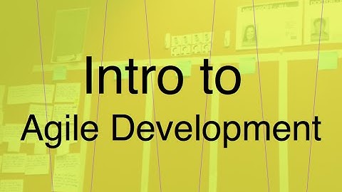 Intro to Agile Development