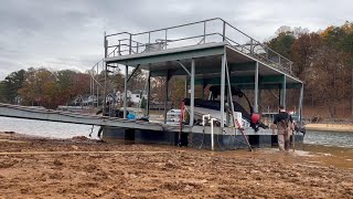 Lake Lanier Boat Dock Recovery - Stuck in the Mud