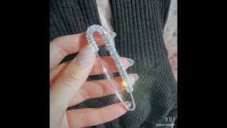 Diamond Zircon Pin Brooch
