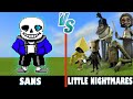 Sans vs. Little Nightmares | Minecraft (CREEPY?)