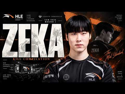 Zeka LCK 2026 Round 1 — HLE Mid Kill Compilation | League
