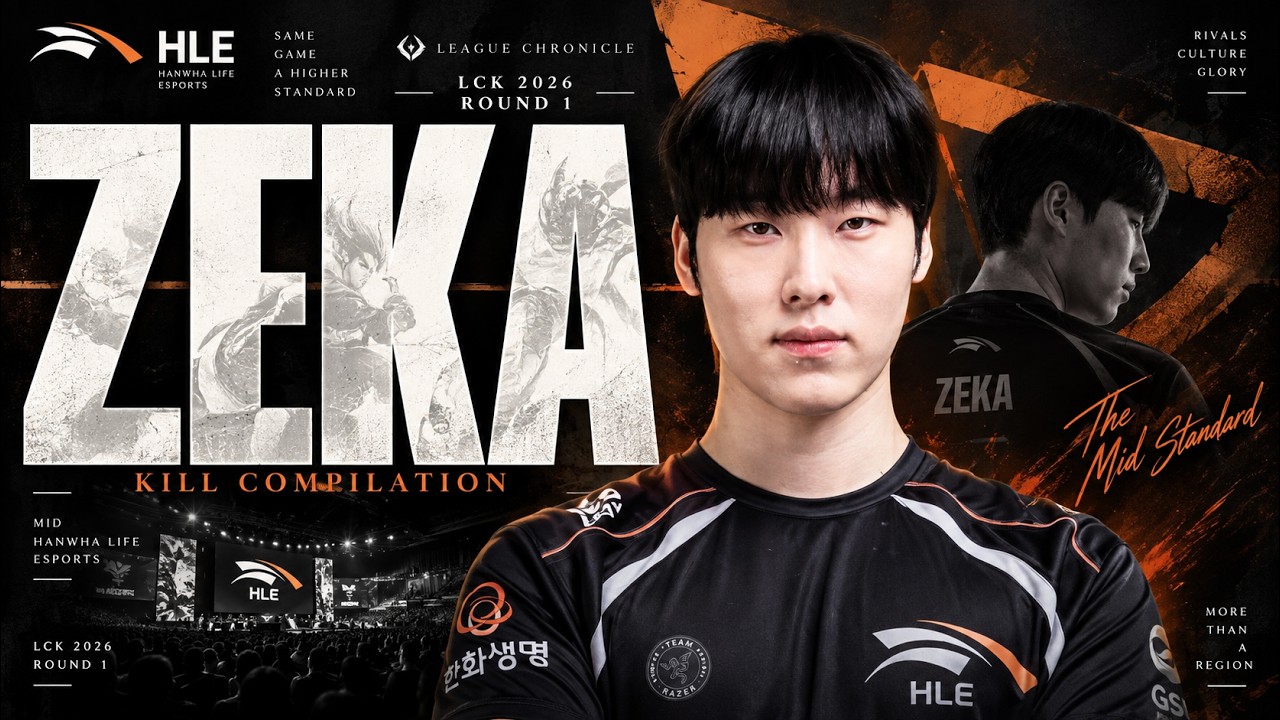 Zeka LCK 2026 Round 1 — HLE Mid Kill Compilation | League