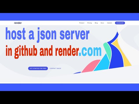 how to host/online a json server in github and render