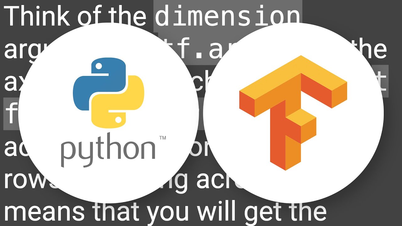 TensorFlow: argmax (-min) - YouTube