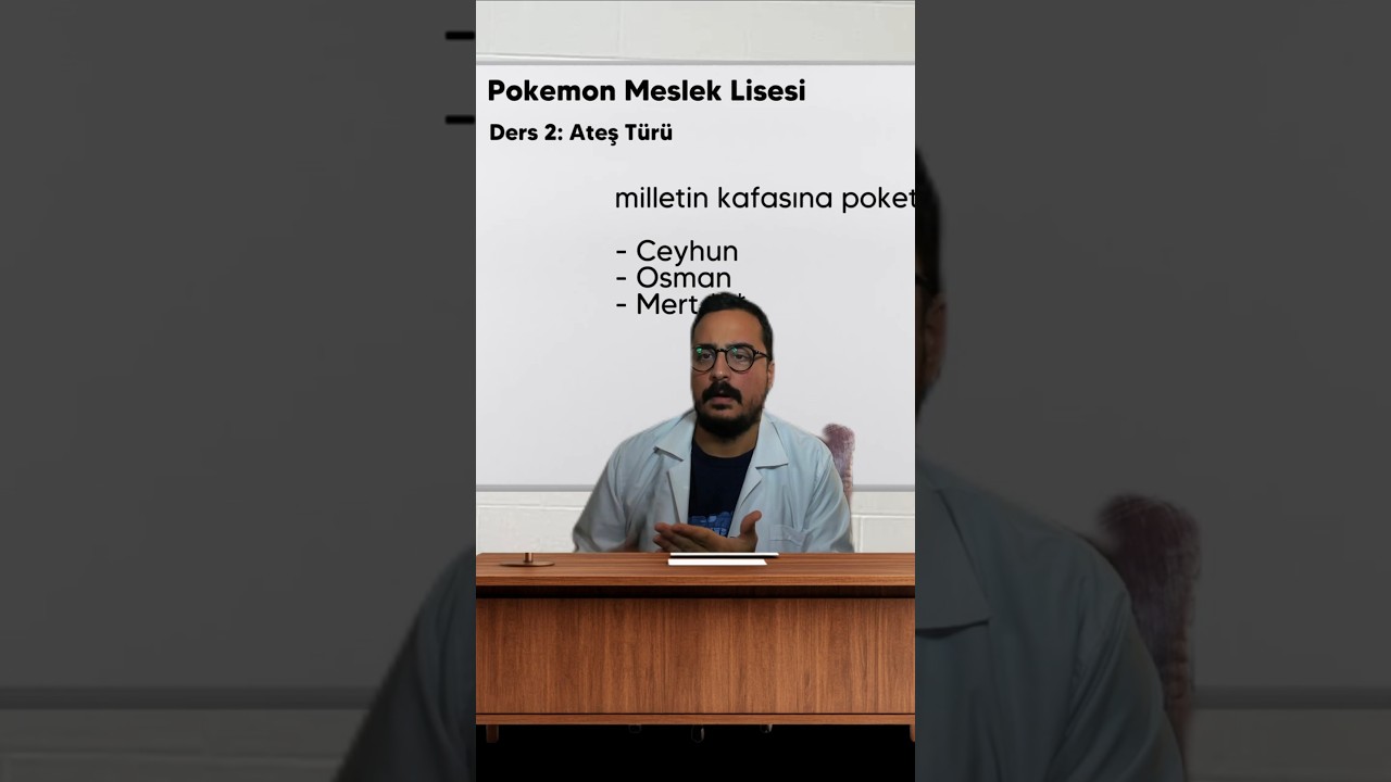 Pokemon Meslek Lisesi - 2. Ders #shorts #pokemon #lise