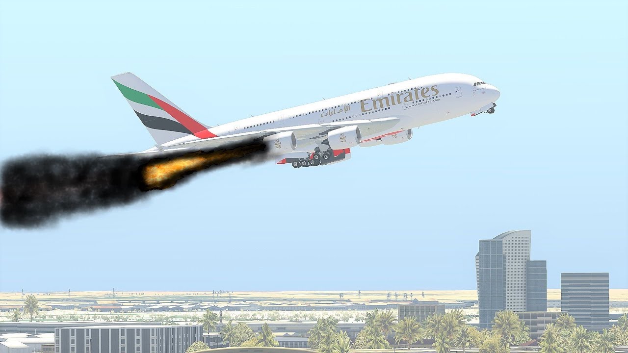 A380 Bird Strike Emergency Landing, Airplane Crashes YouTube