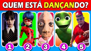 ADIVINHE QUEM ESTÁ CANTANDO?  Tiktok #9| DESAFIO MUSICAL | Tenge Tenge Song, LadyBug, Wednesday