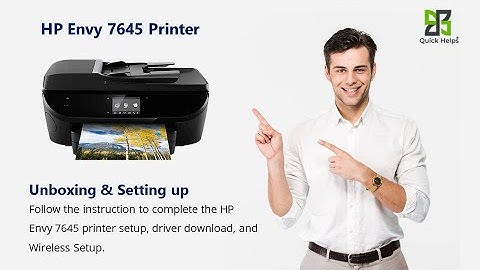 HP Envy 7645 printer setup | Unbox HP Envy 7645 printer | Wi-Fi setup