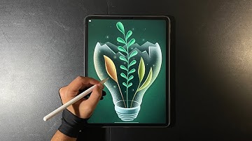 Magic Bulb | Drawing on iPad with Procreate