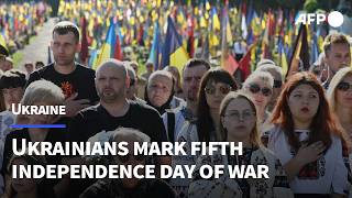 Ukrainians mark Independence Day more than four years after Russian invasion | AFP