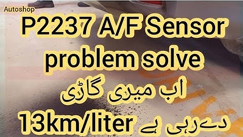 How to solve P2237 A/F Sensor Trouble code | Without part replace Fuel Average 13Km @armanfaiz