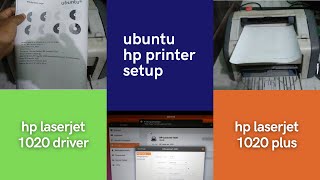 hp laserjet 1020 plus - ubuntu hp printer setup - laserjet 1020 linux driver