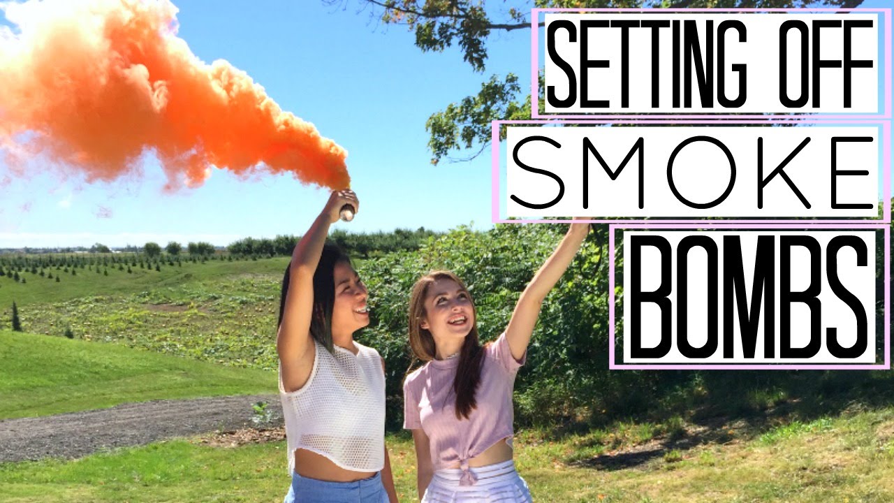 SETTING OFF SMOKE BOMBS YouTube
