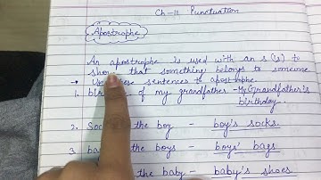 Class-3, ch-11 punctuation